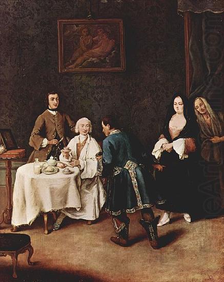 Pietro Longhi Besuch bei einem Lord china oil painting image